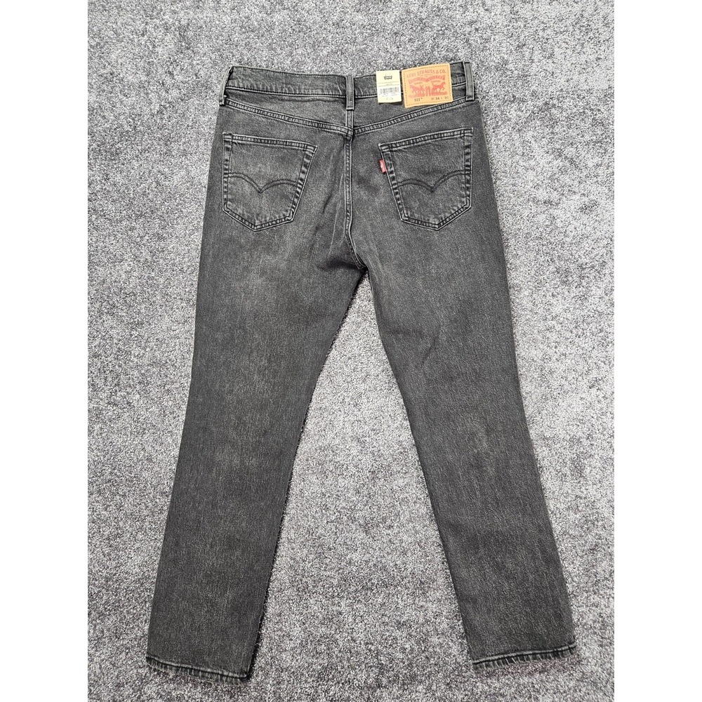 Levi's 511 Slim Ease Stretch Jeans Men's 33x30 Tag 34x30 Black Denim NWT